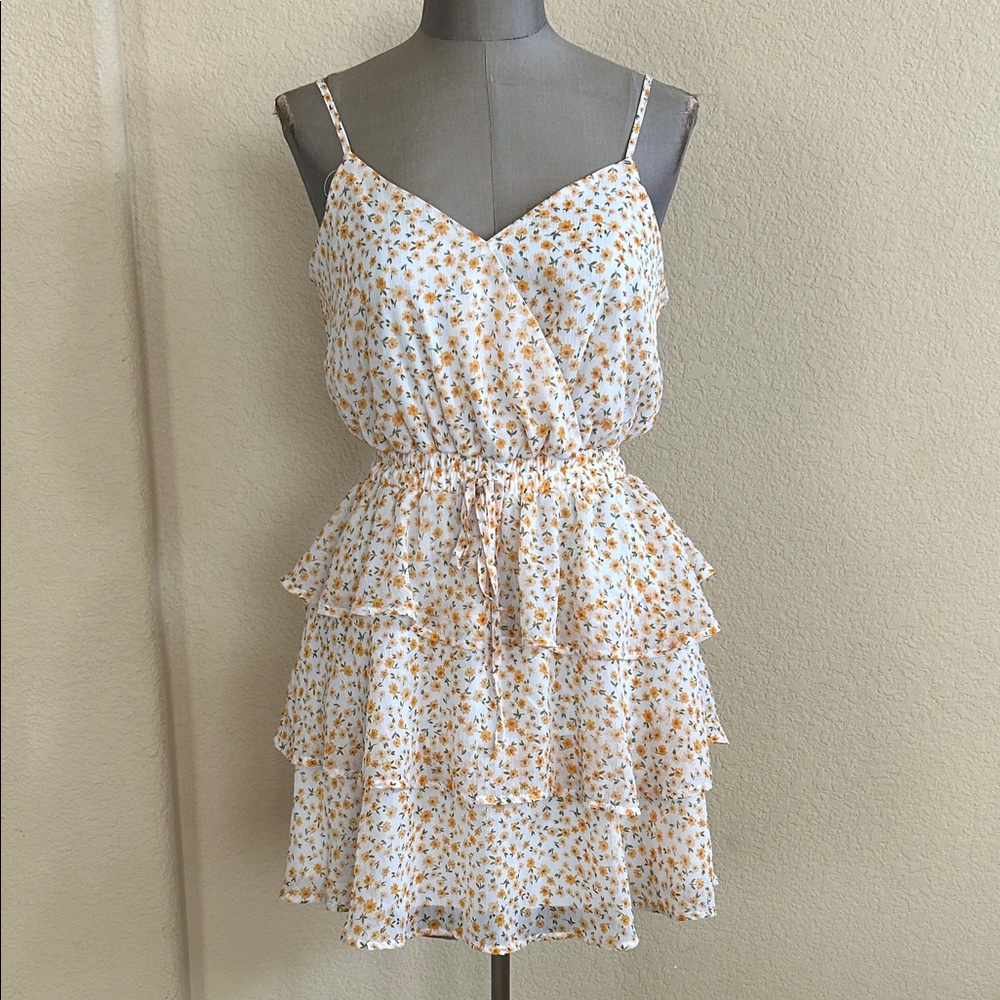 Floral Tiered Ruffle Dress